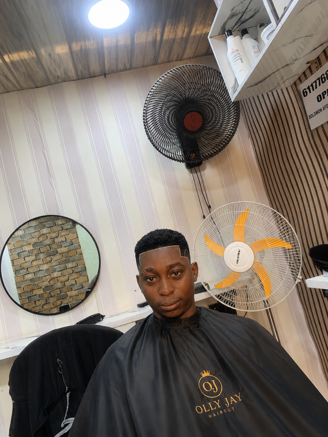 Precision fade with sharp frontal line